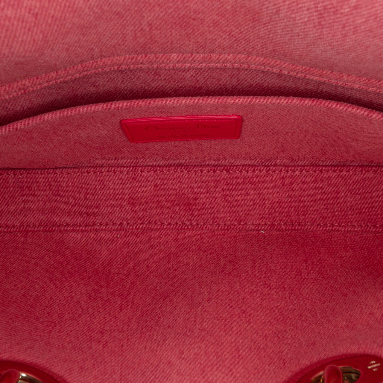 Dior Medium Denim Macrocannage Lady D Joy Roze