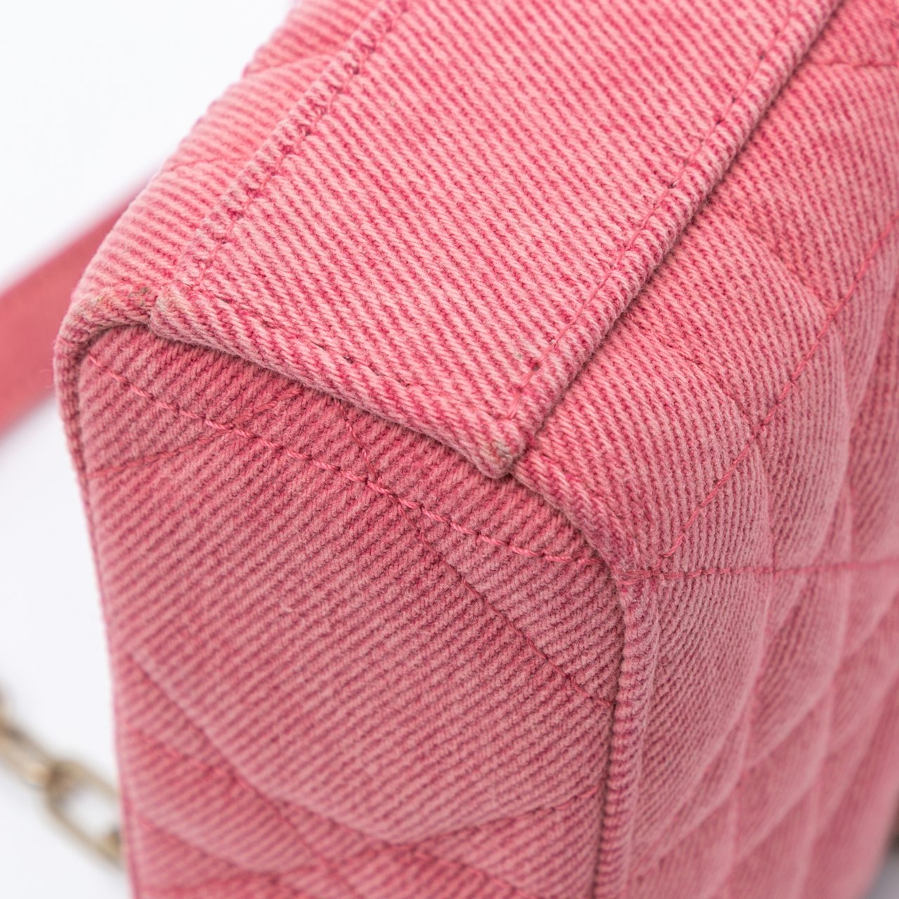 Dior Medium Denim Macrocannage Lady D Joy Roze