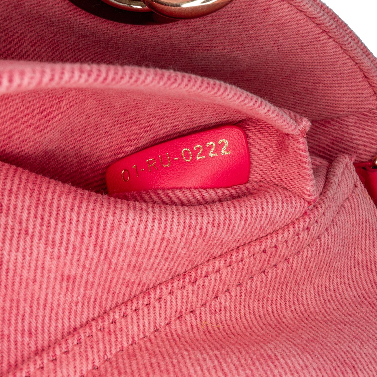 Dior Medium Denim Macrocannage Lady D Joy Roze