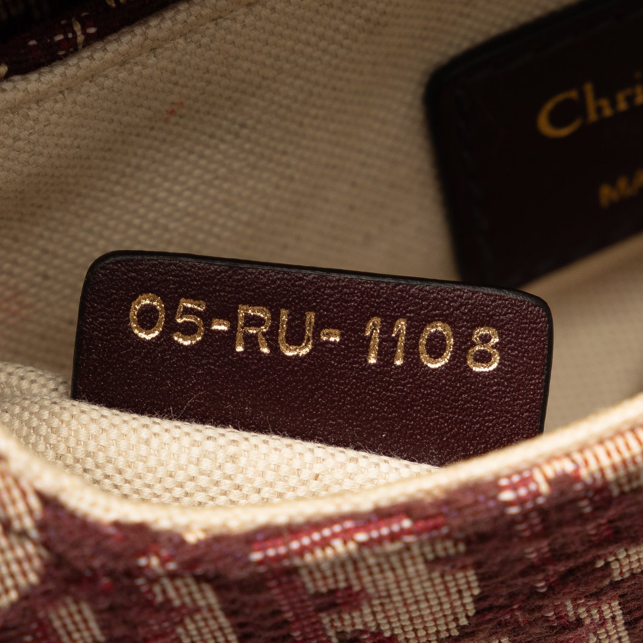 Dior Mini Oblique Canvas Saddle Bag Rood