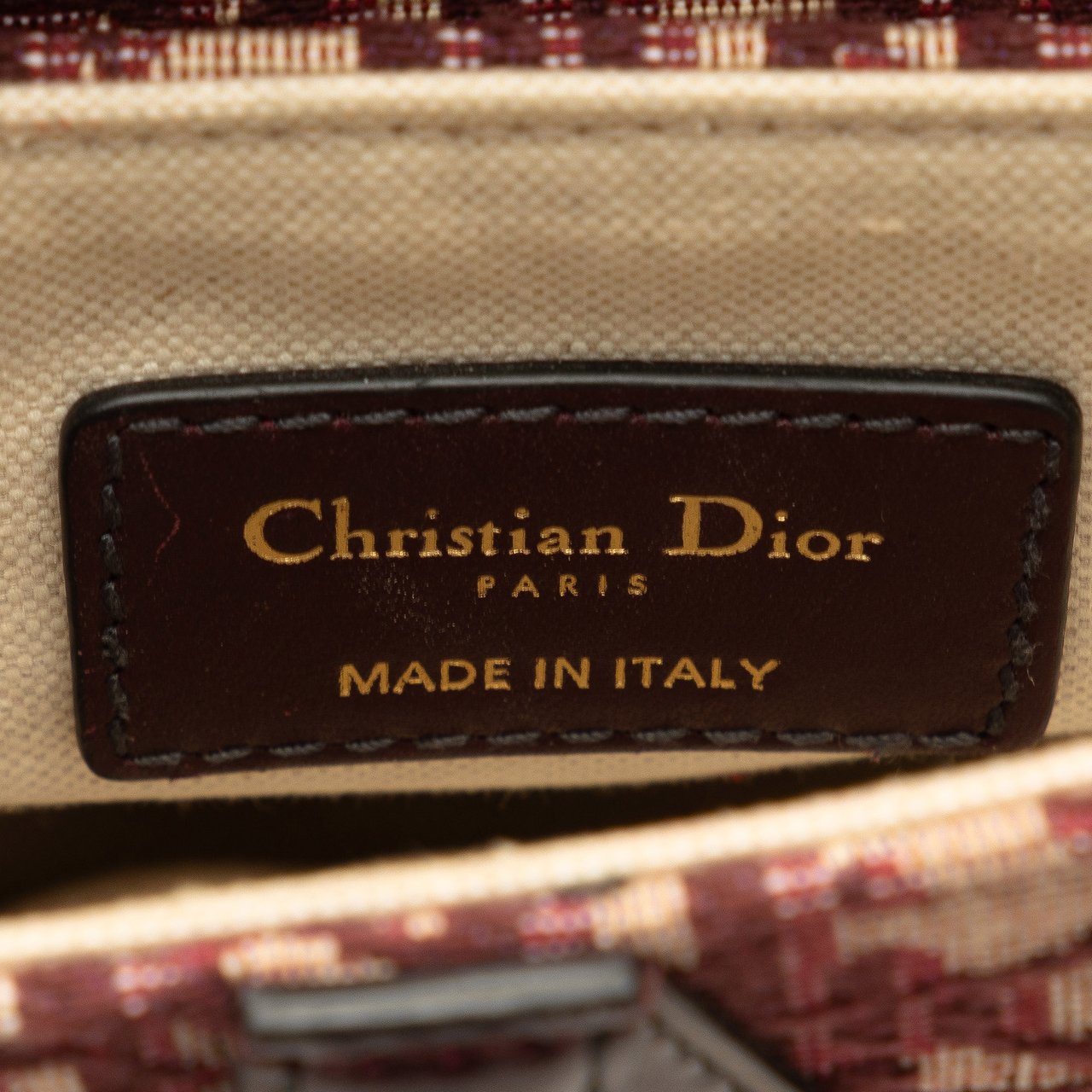 Dior Mini Oblique Canvas Saddle Bag Rood