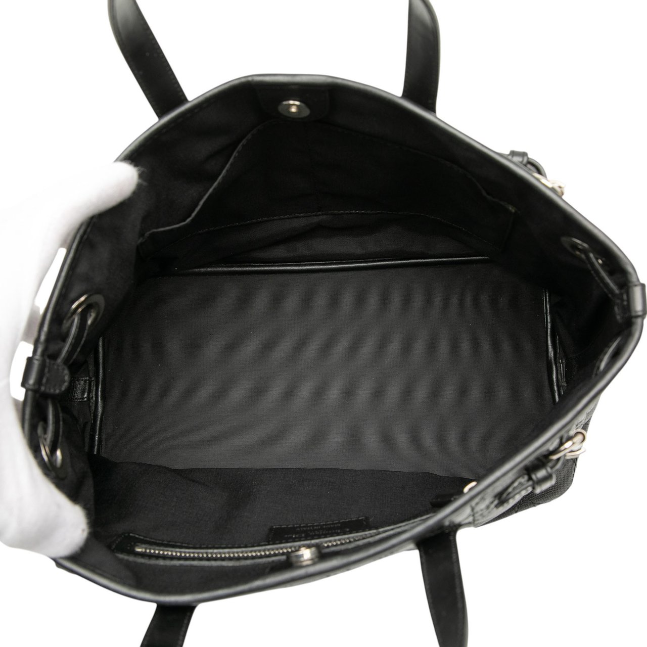 Dior Mini Coated Canvas Cannage Panarea Tote Zwart