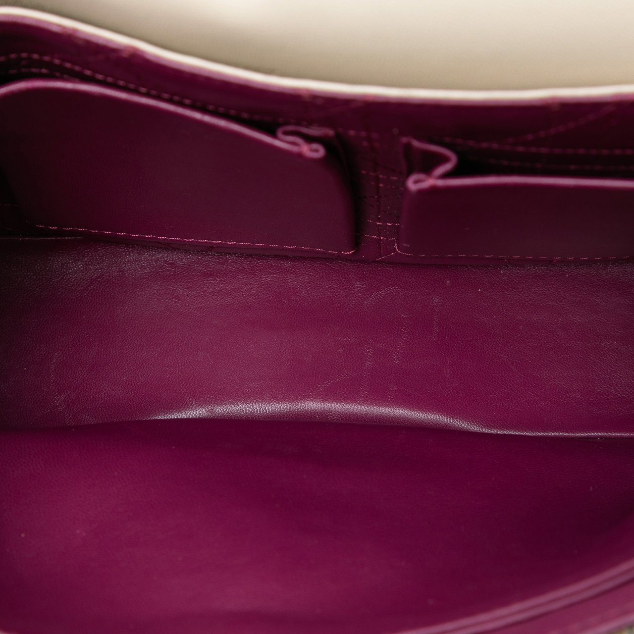 Dior New Rock Tweed and Rhinestones Chain Shoulder Bag Bruin