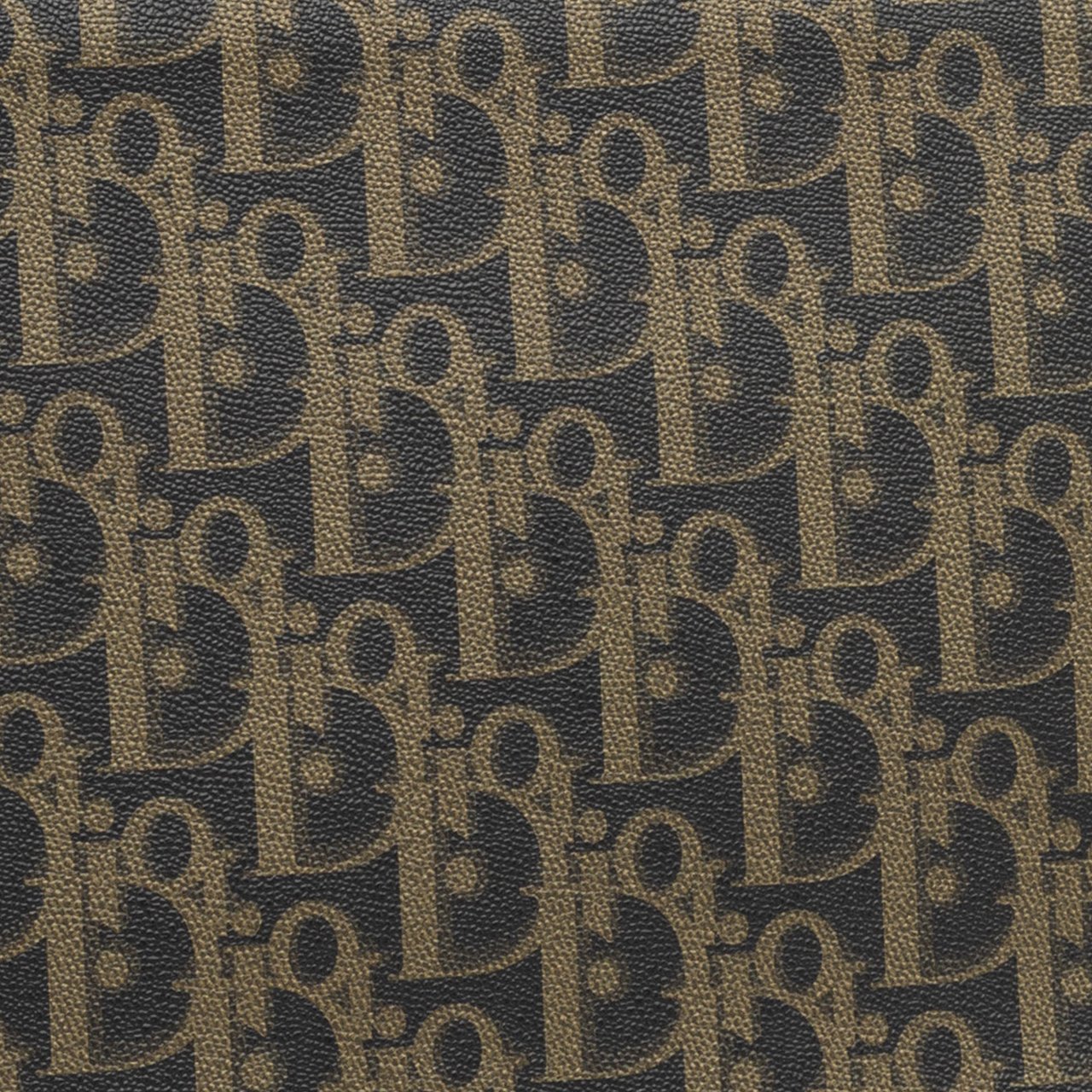 Dior Diorissimo Trotter Coated Canvas Clutch Bruin