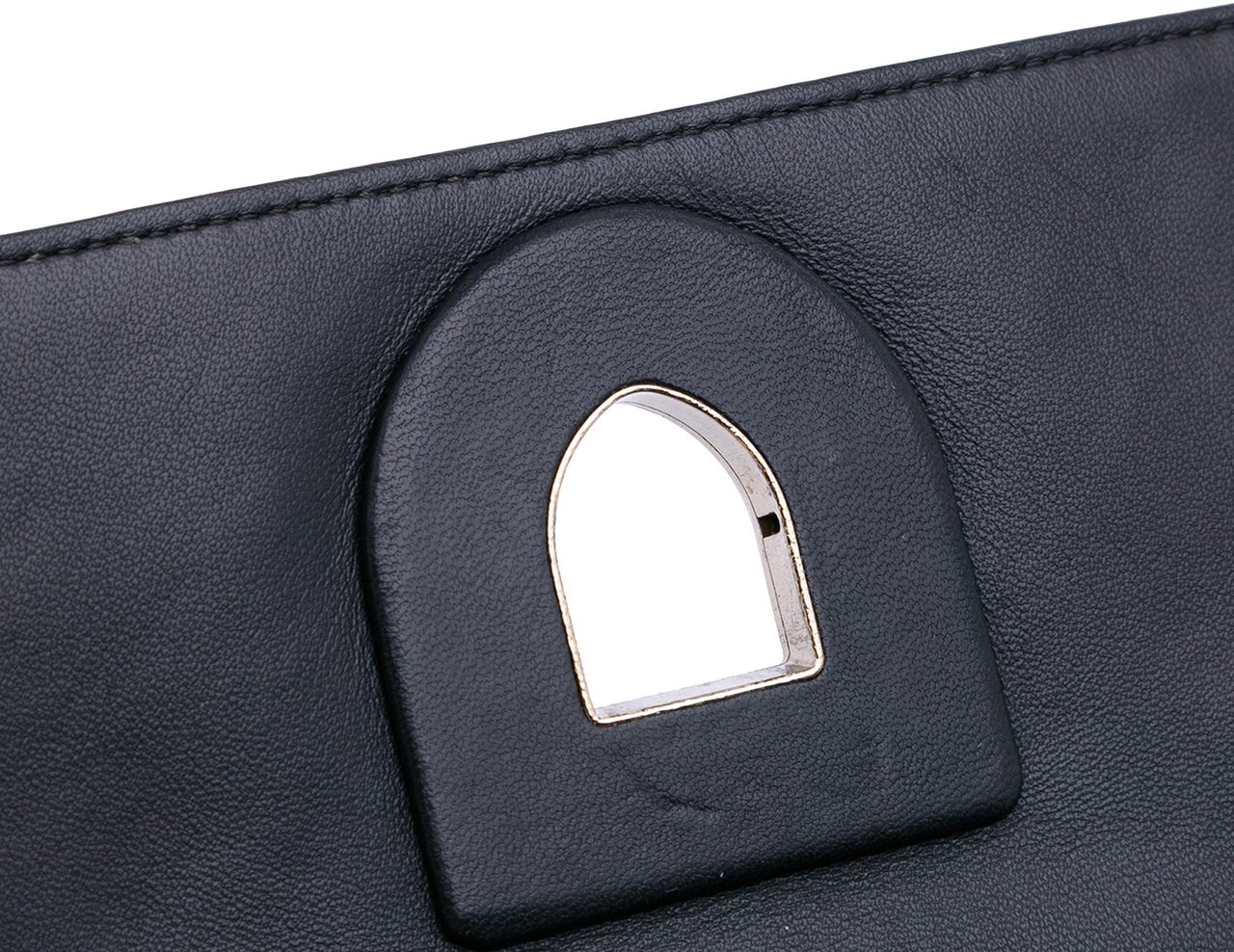 Dior Mini Crackled Deerskin Diorama Flap Grijs