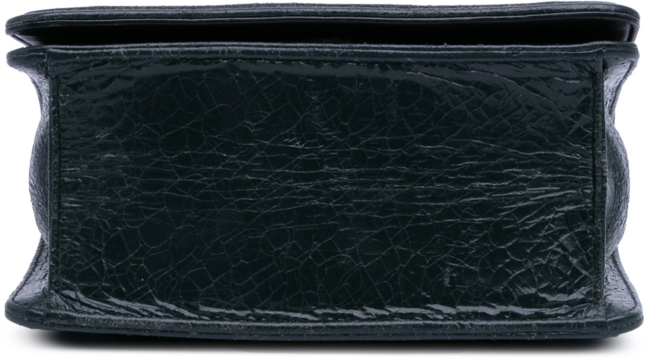 Dior Mini Crackled Deerskin Diorama Flap Grijs