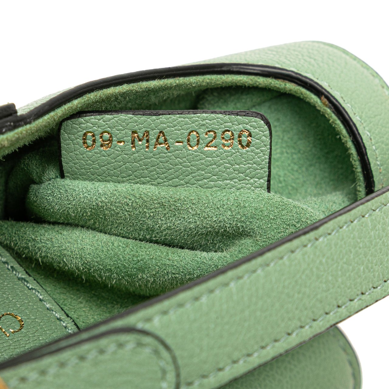 Dior Mini Calfskin Saddle Bag Groen