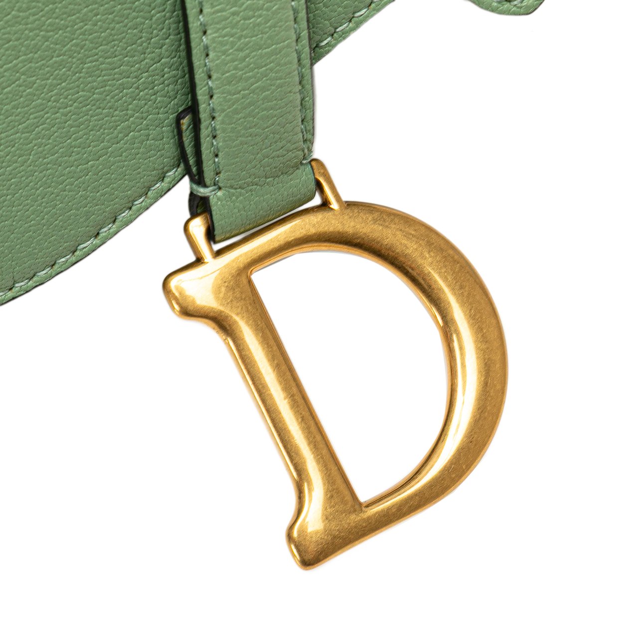 Dior Mini Calfskin Saddle Bag Groen