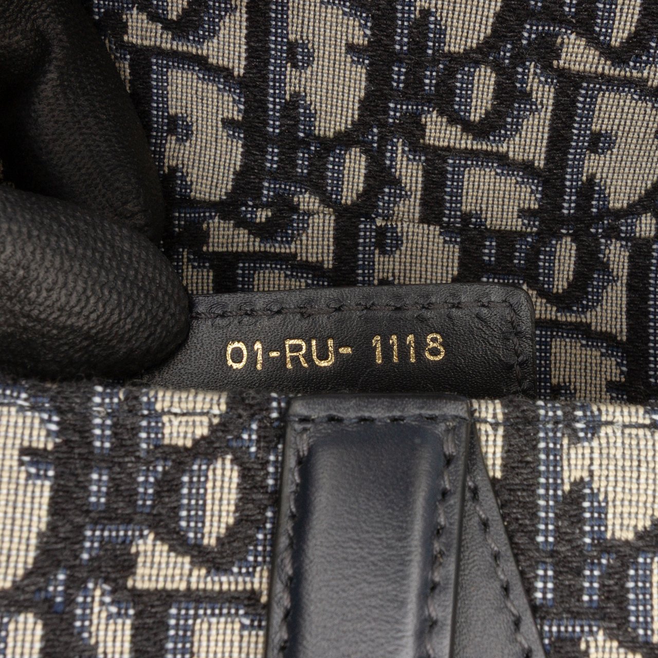 Dior Oblique Canvas Saddle Bag Blauw