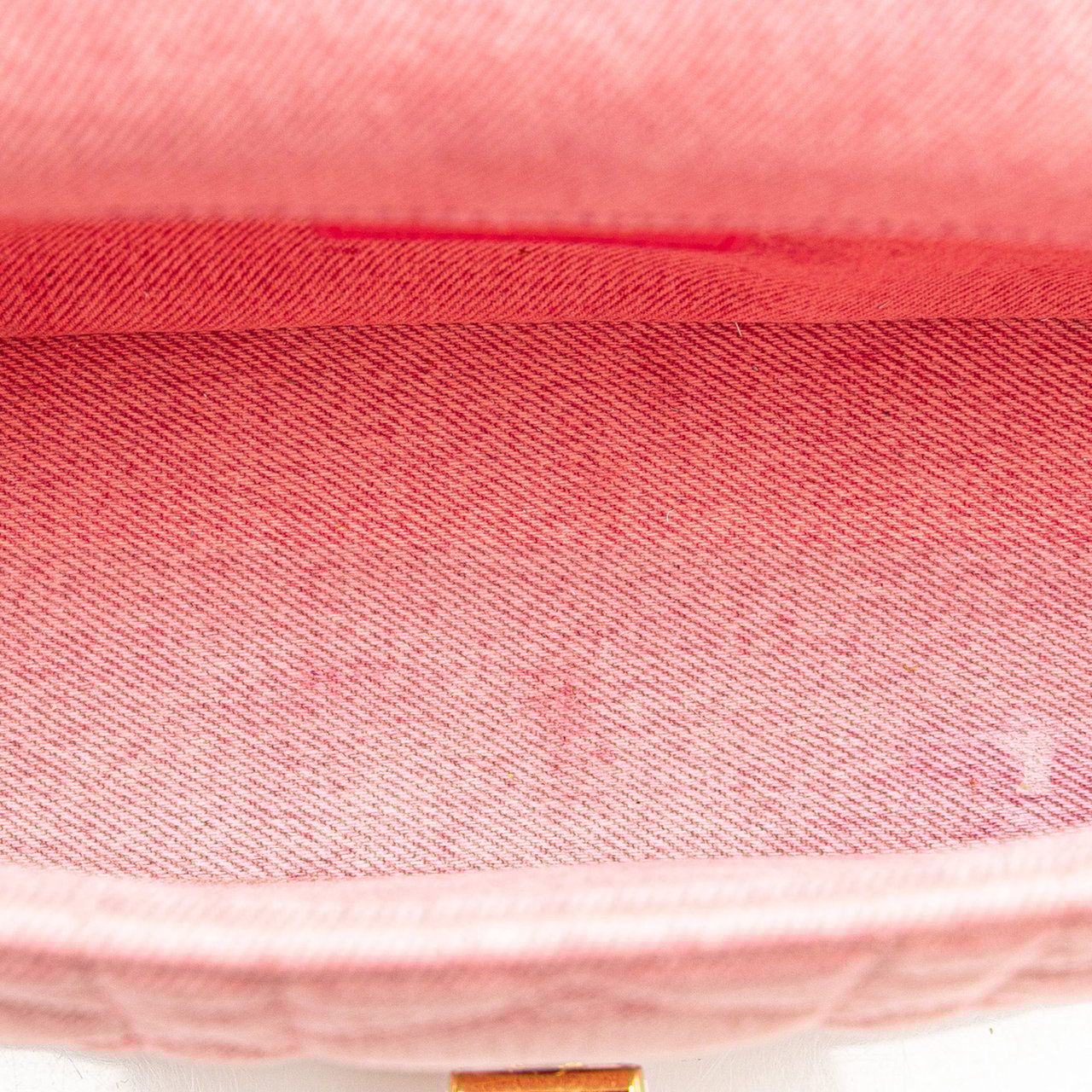 Dior Medium Denim Macrocannage Caro Bag Roze