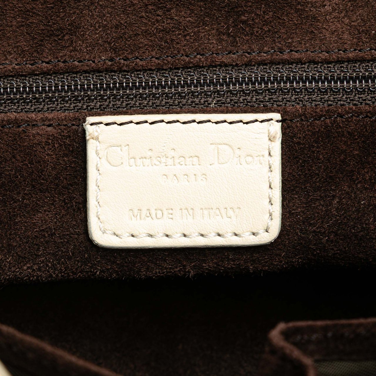Dior Calfskin and Suede Rebelle Shoulder Bag Bruin