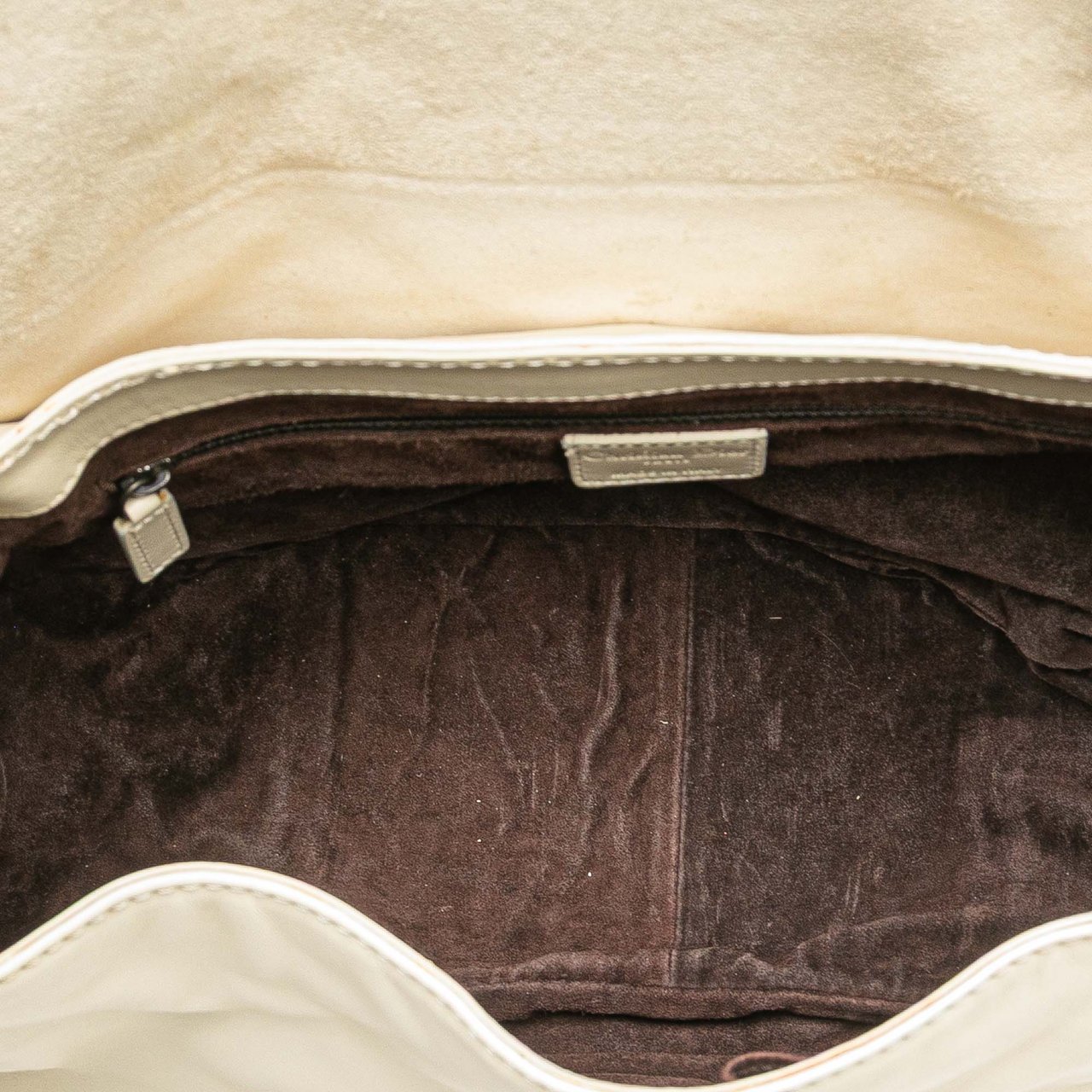 Dior Calfskin and Suede Rebelle Shoulder Bag Bruin