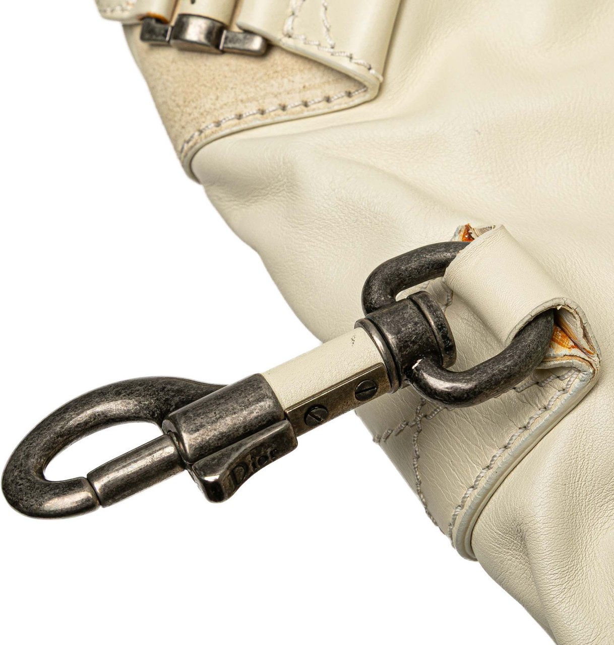 Dior Calfskin and Suede Rebelle Shoulder Bag Bruin