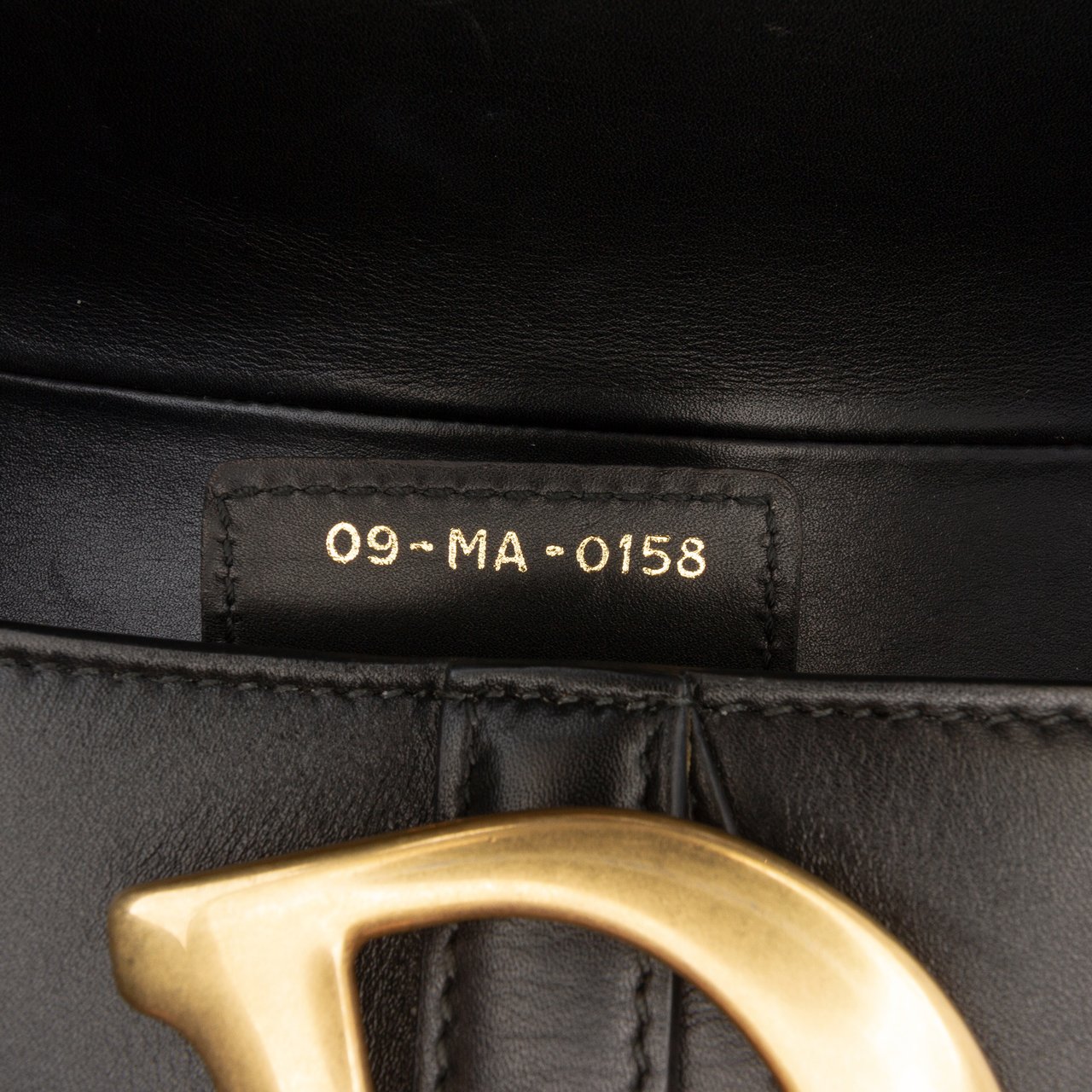 Dior Smooth Calfskin Saddle Bag Zwart