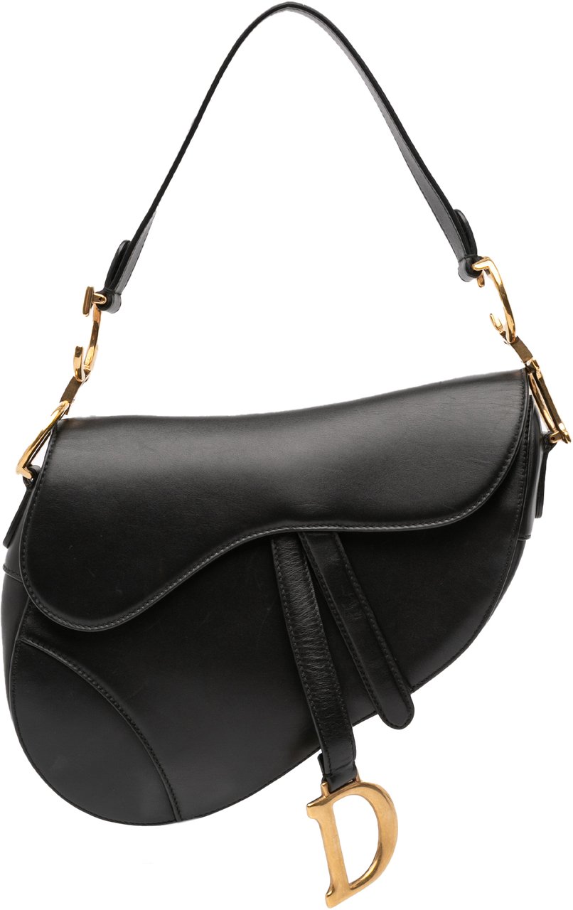 Dior Smooth Calfskin Saddle Bag Zwart