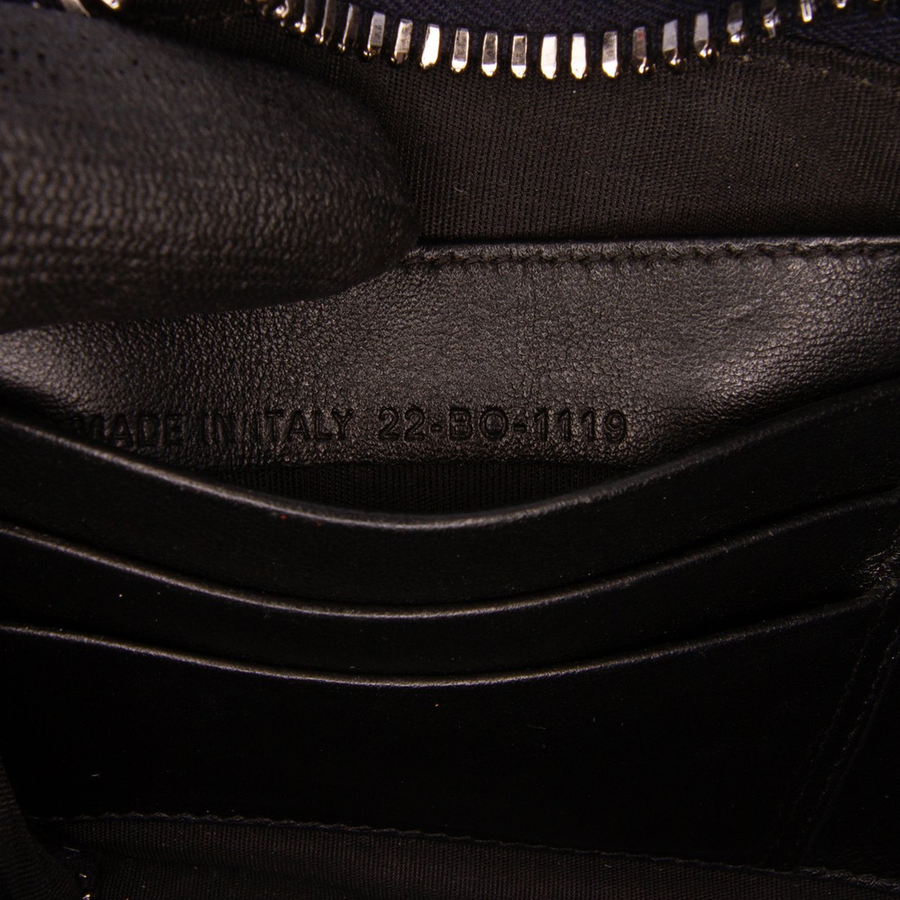 Dior Oblique Canvas Zipped Pouch with Strap Zwart
