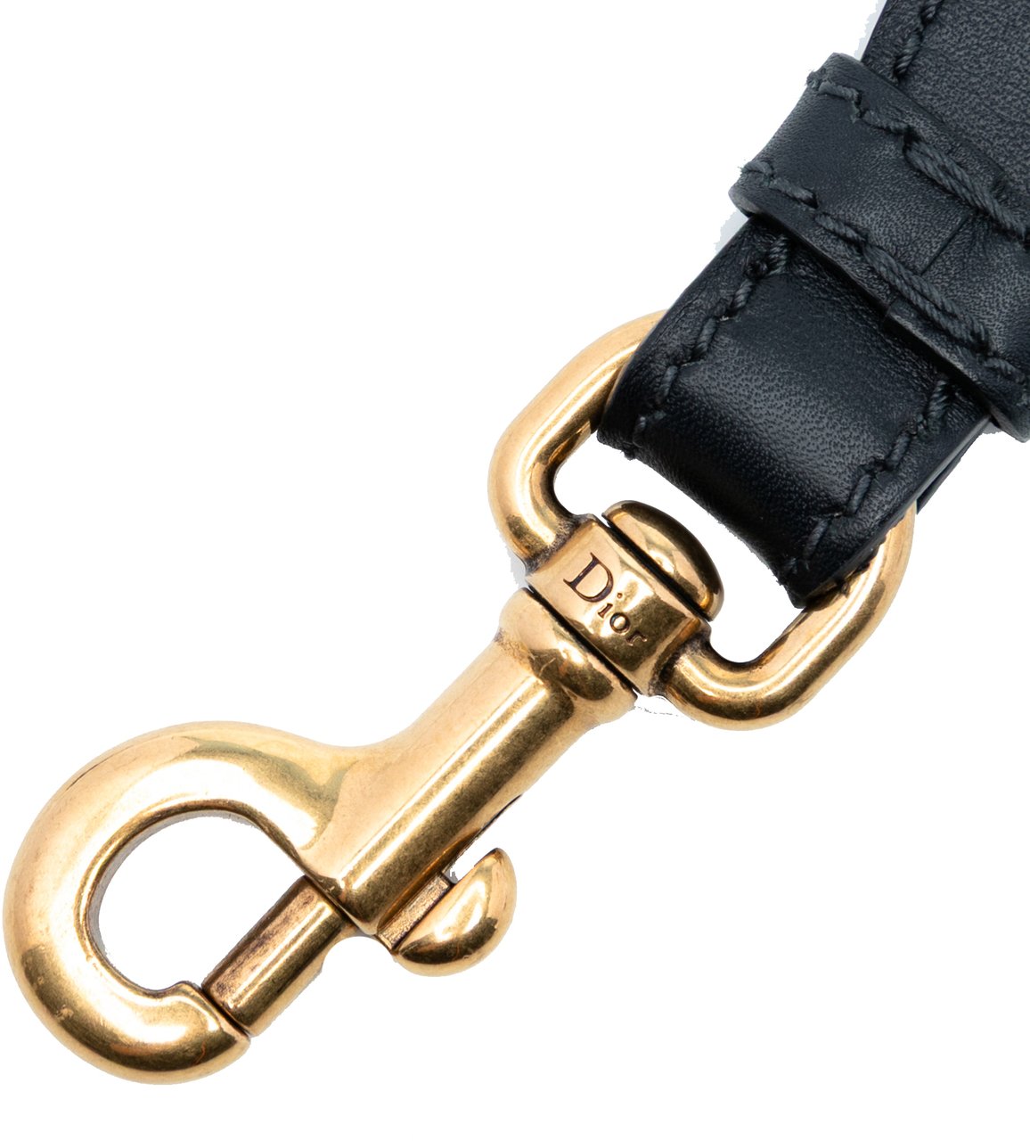 Dior Studded Canvas Embroidered Bag Strap Blauw