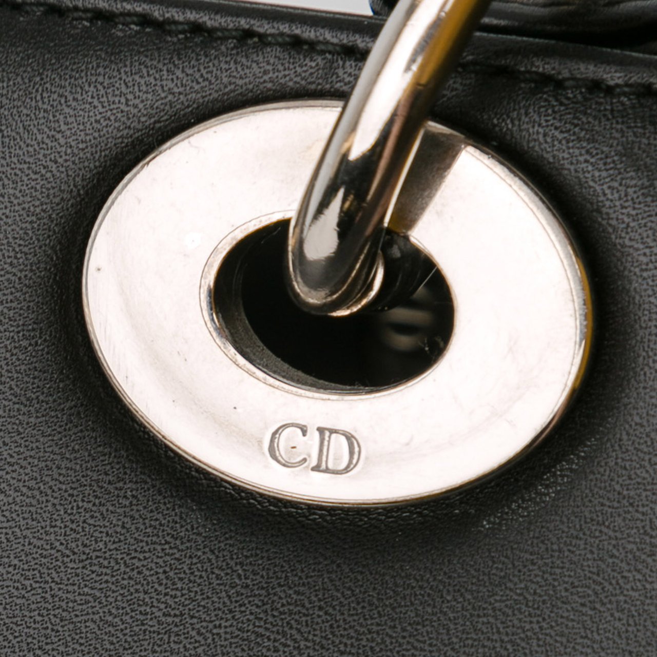 Dior Medium Calfskin Pockets Lady Dior Zwart