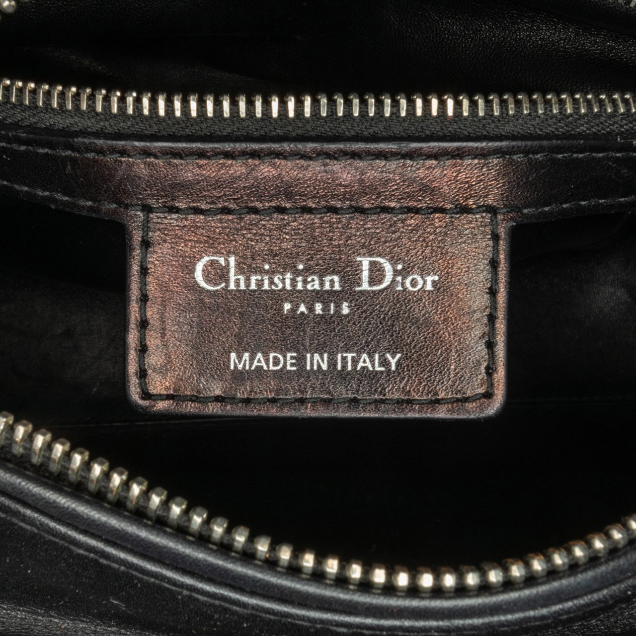 Dior Medium Calfskin Pockets Lady Dior Zwart