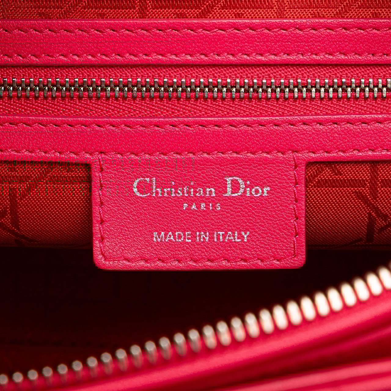 Dior Large Lambskin Cannage Lady Dior Roze