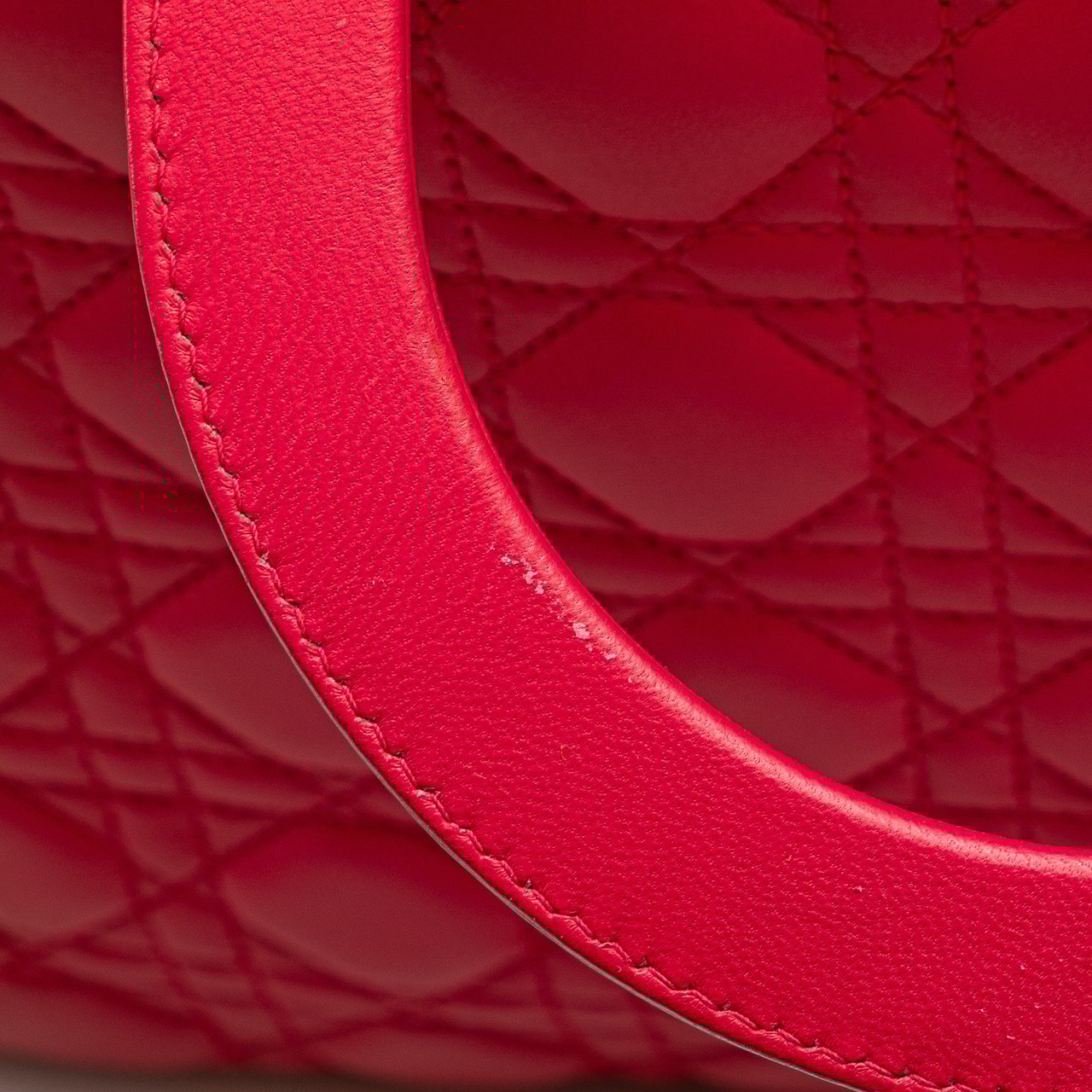 Dior Large Lambskin Cannage Lady Dior Roze