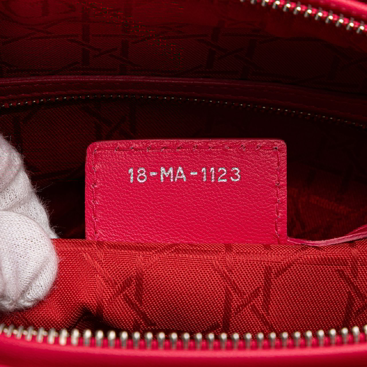 Dior Large Lambskin Cannage Lady Dior Roze