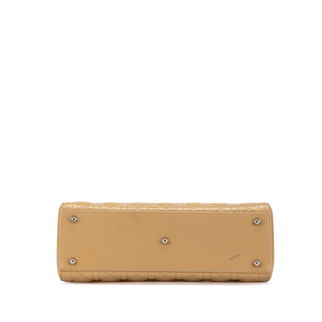 Dior Large Patent Cannage Lady Dior Bruin