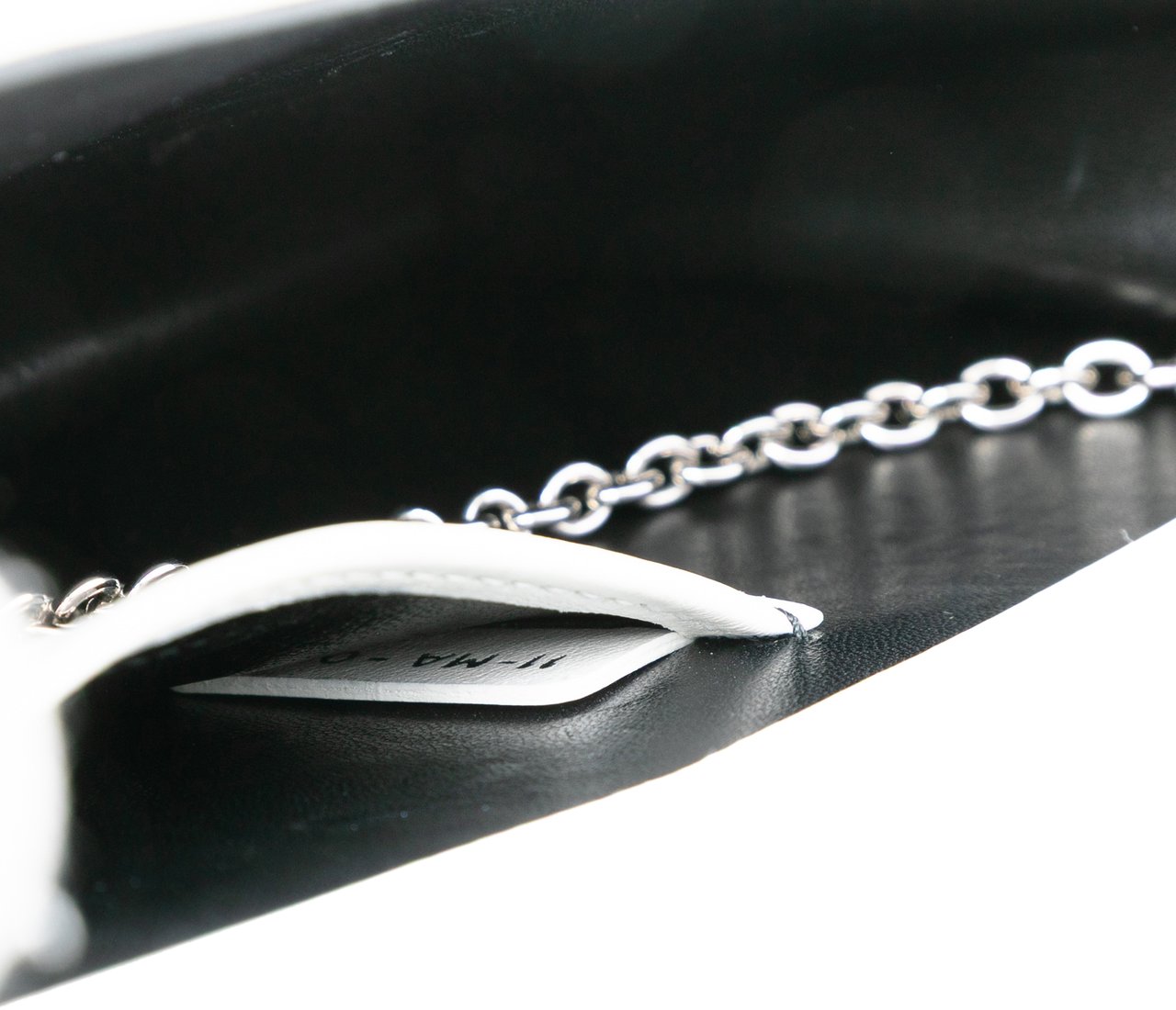 Dior Leather Patch Embellished Clutch on Chain Wit