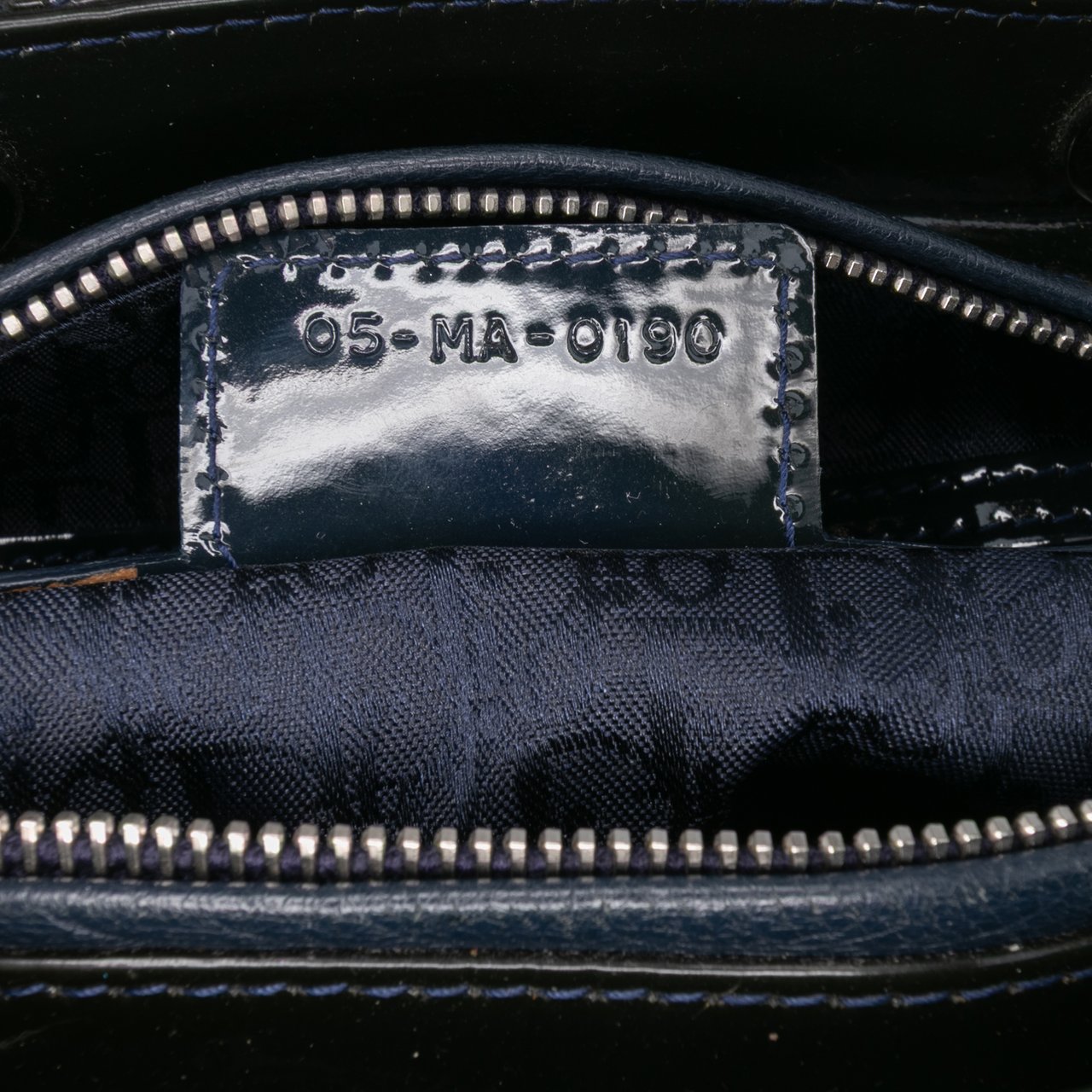 Dior Large Patent Cannage Lady Dior Groen