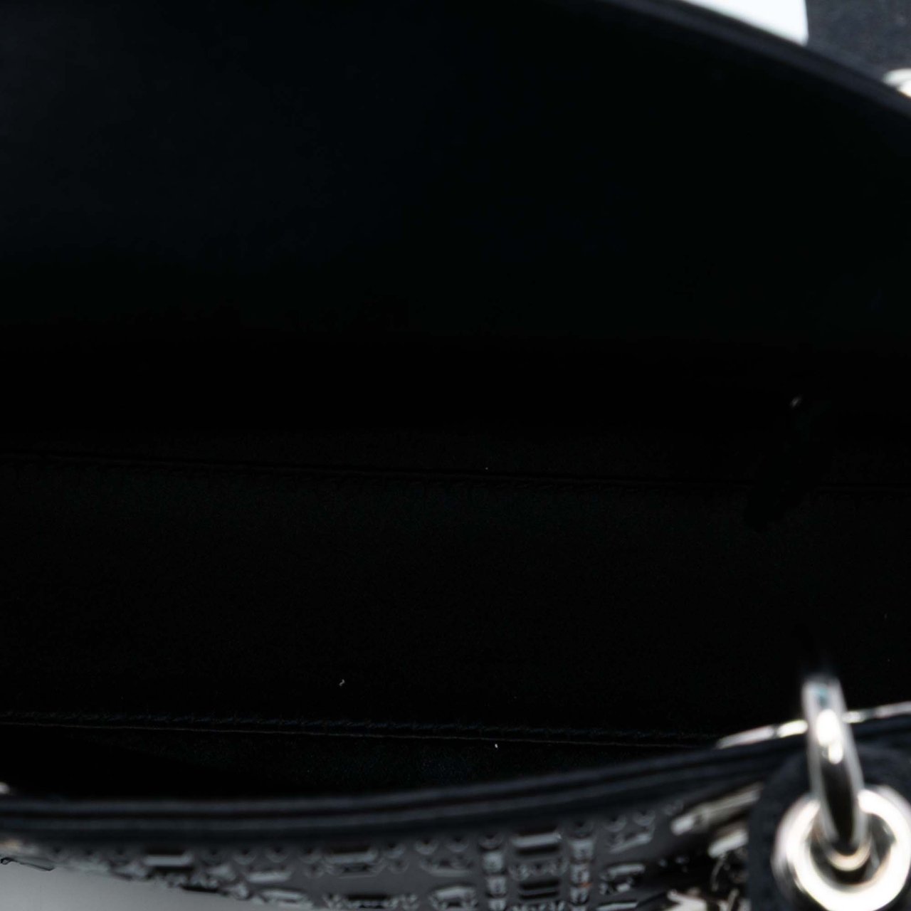 Dior Mini Satin Cannage Strass Crystal Embellished Lady Dior Zwart