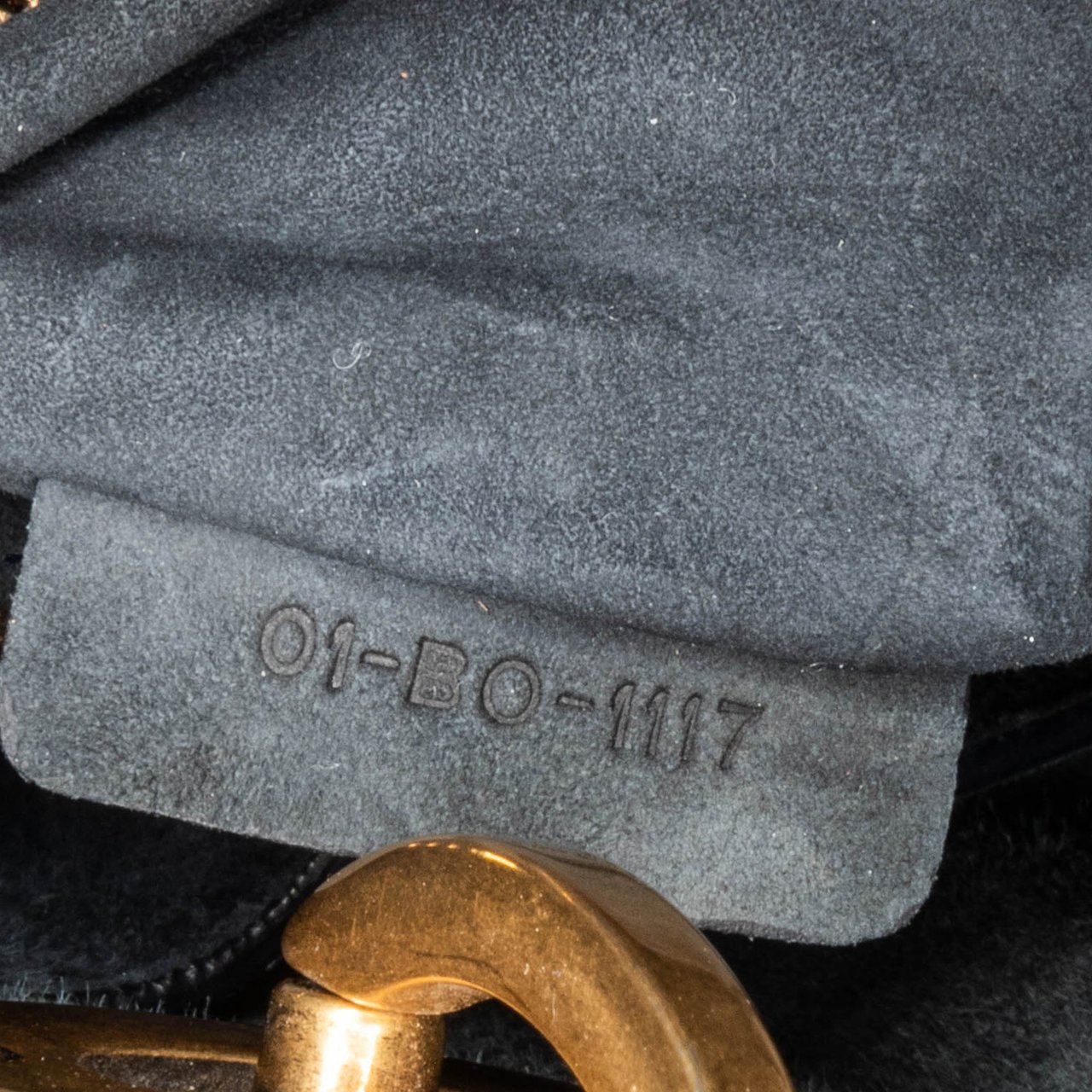 Dior Mini Denim Cannage Studded Supple Lady Dior Blauw