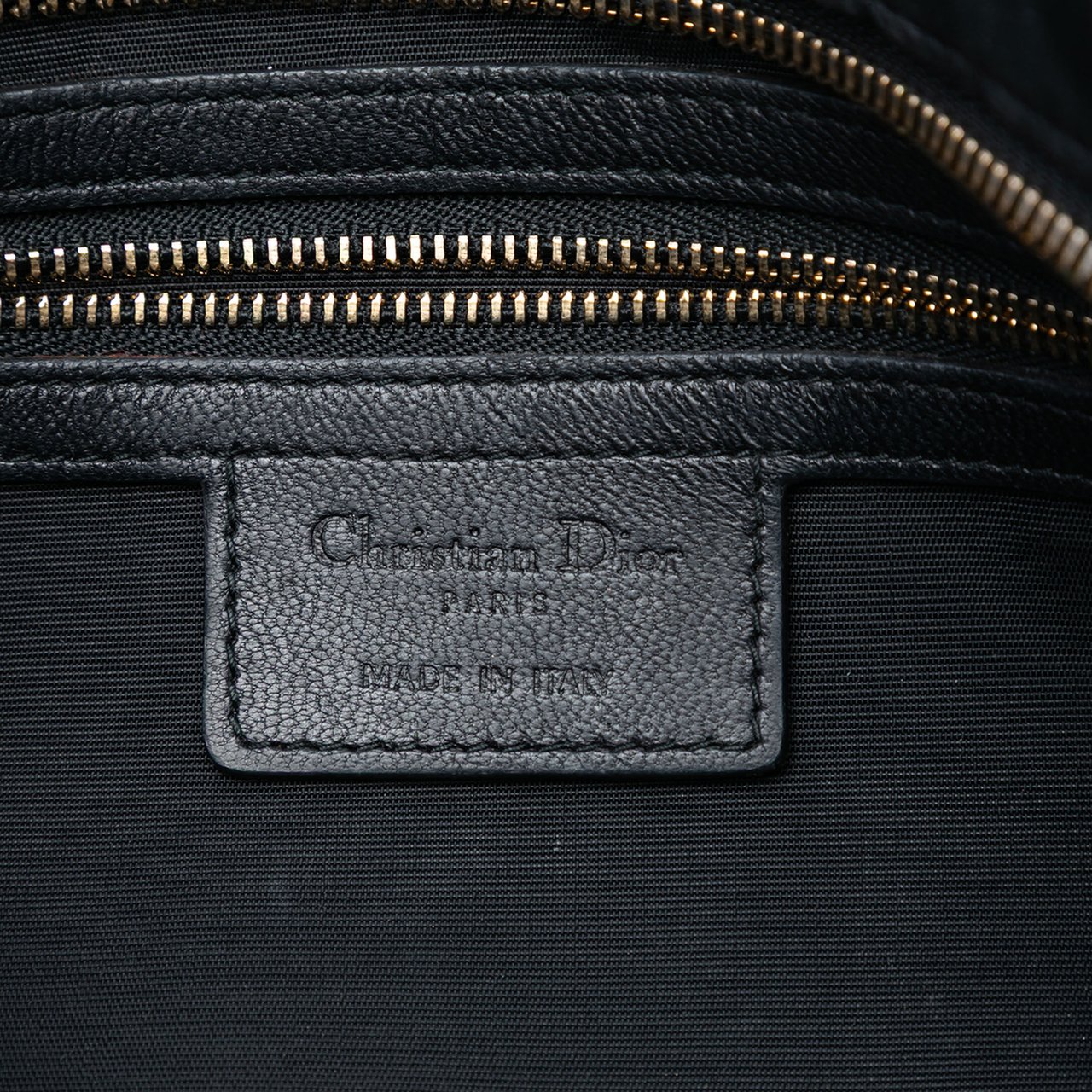 Dior Calfskin Cannage Rose Clutch Zwart