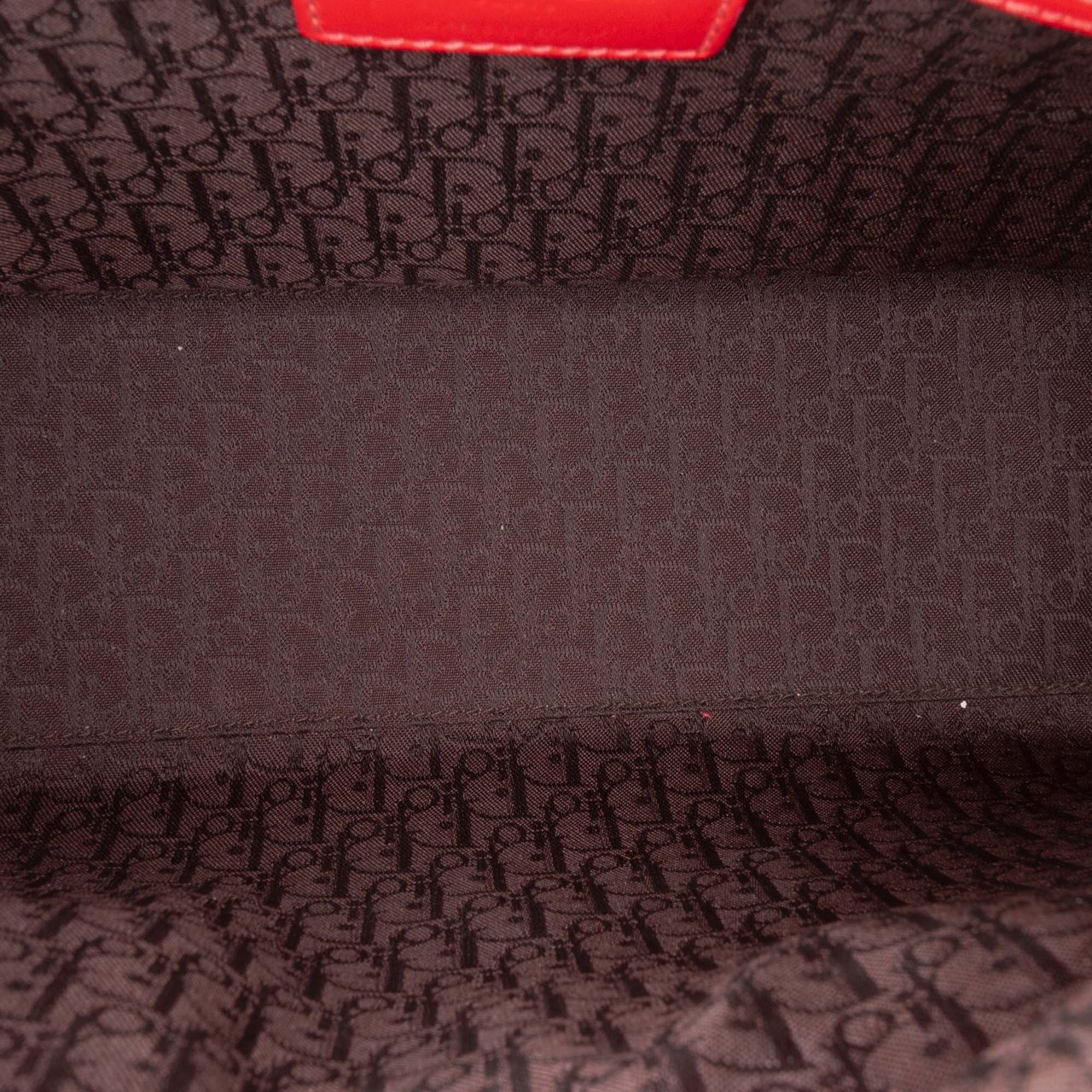 Dior Medium Patent Cannage Whipstitch Lady Dior Rood