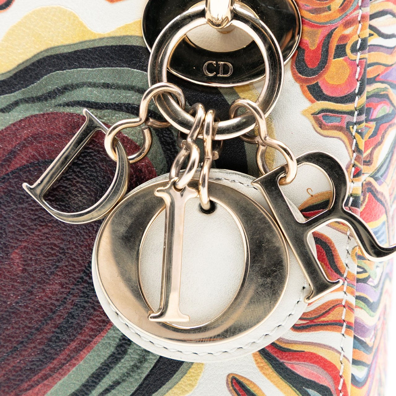 Dior Limited Edition Mini Calfskin Lady DiorAmour Lady Dior Wit