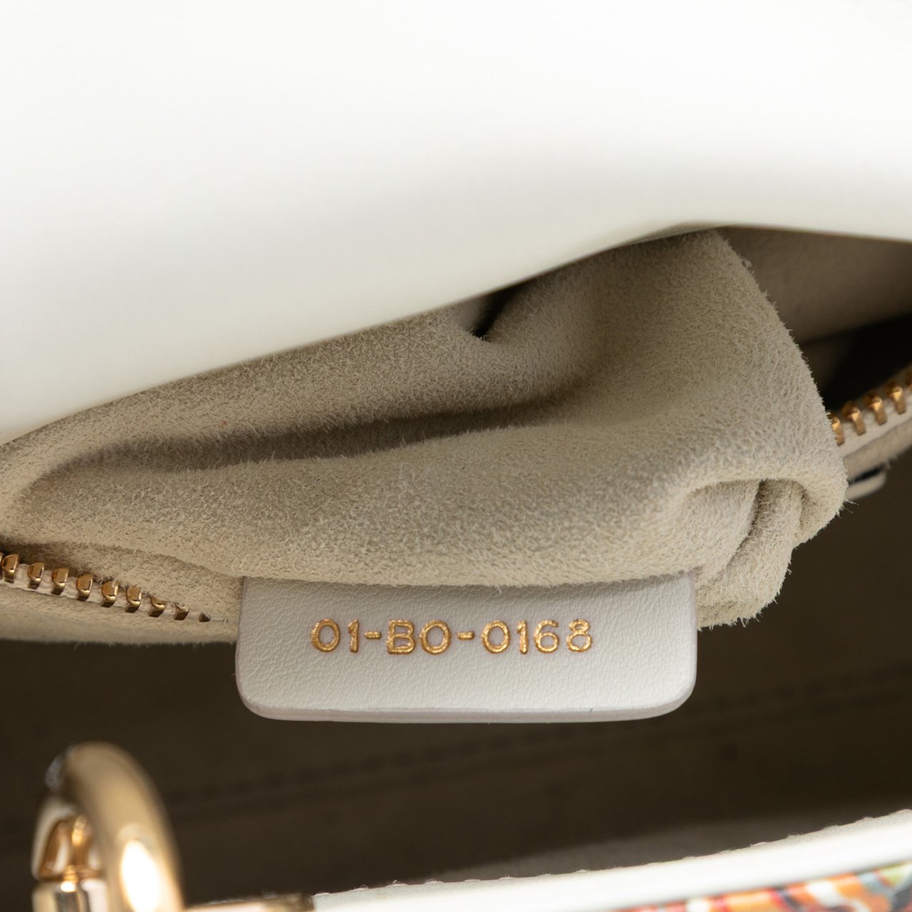 Dior Limited Edition Mini Calfskin Lady DiorAmour Lady Dior Wit