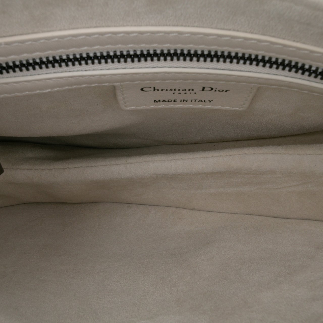 Dior Studded Leather Saddle Bag Wit
