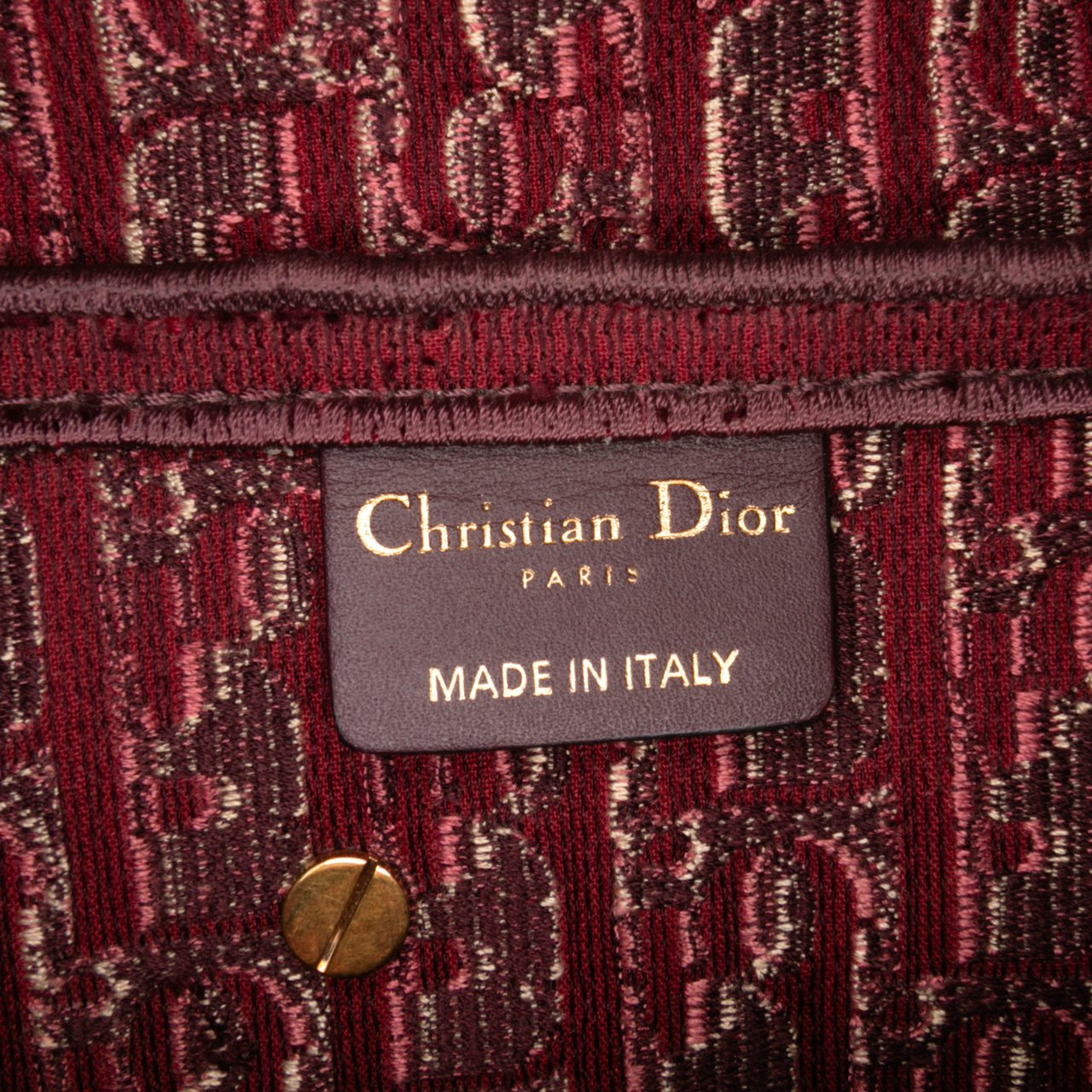 Dior Oblique Velvet Embroidered Saddle Bag Rood