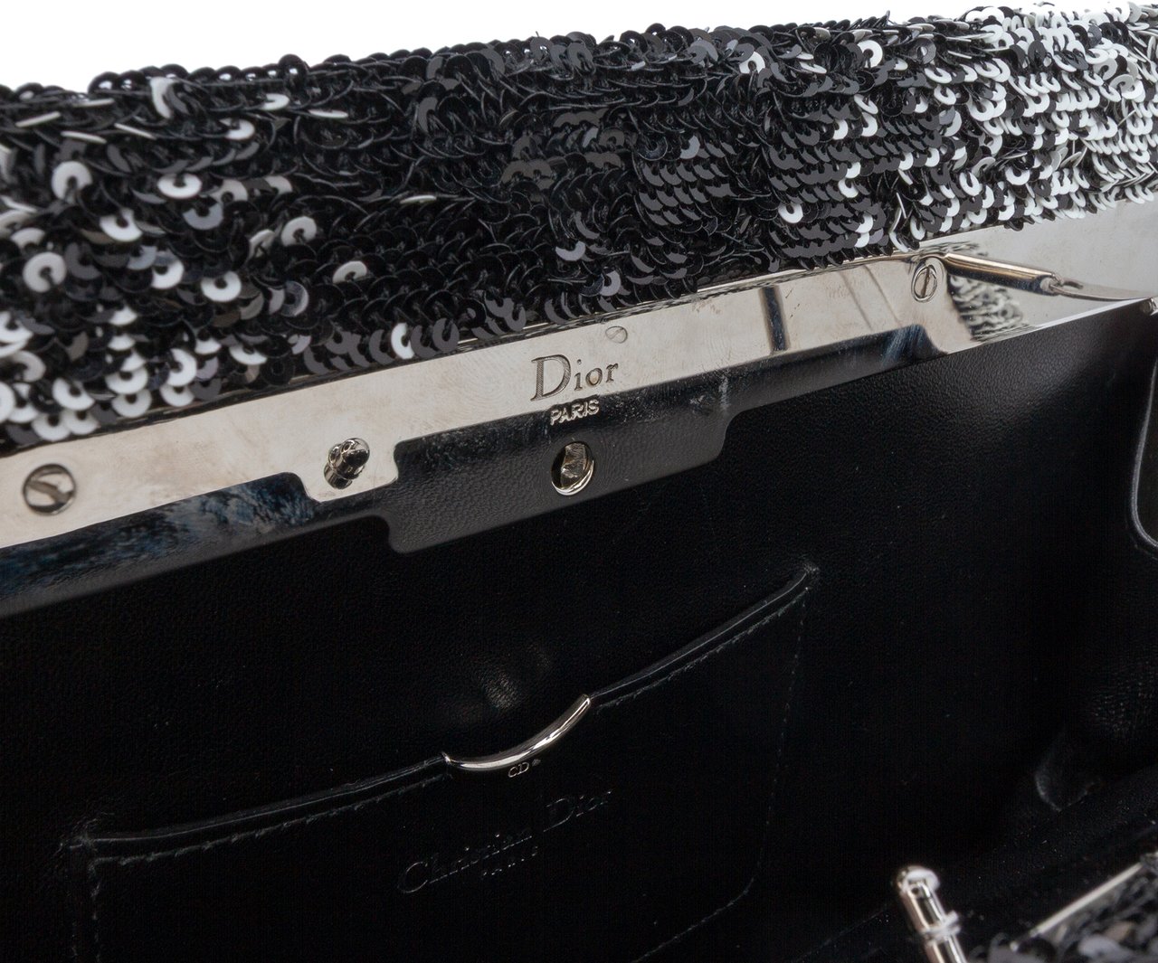 Dior Sequin Clutch Zwart