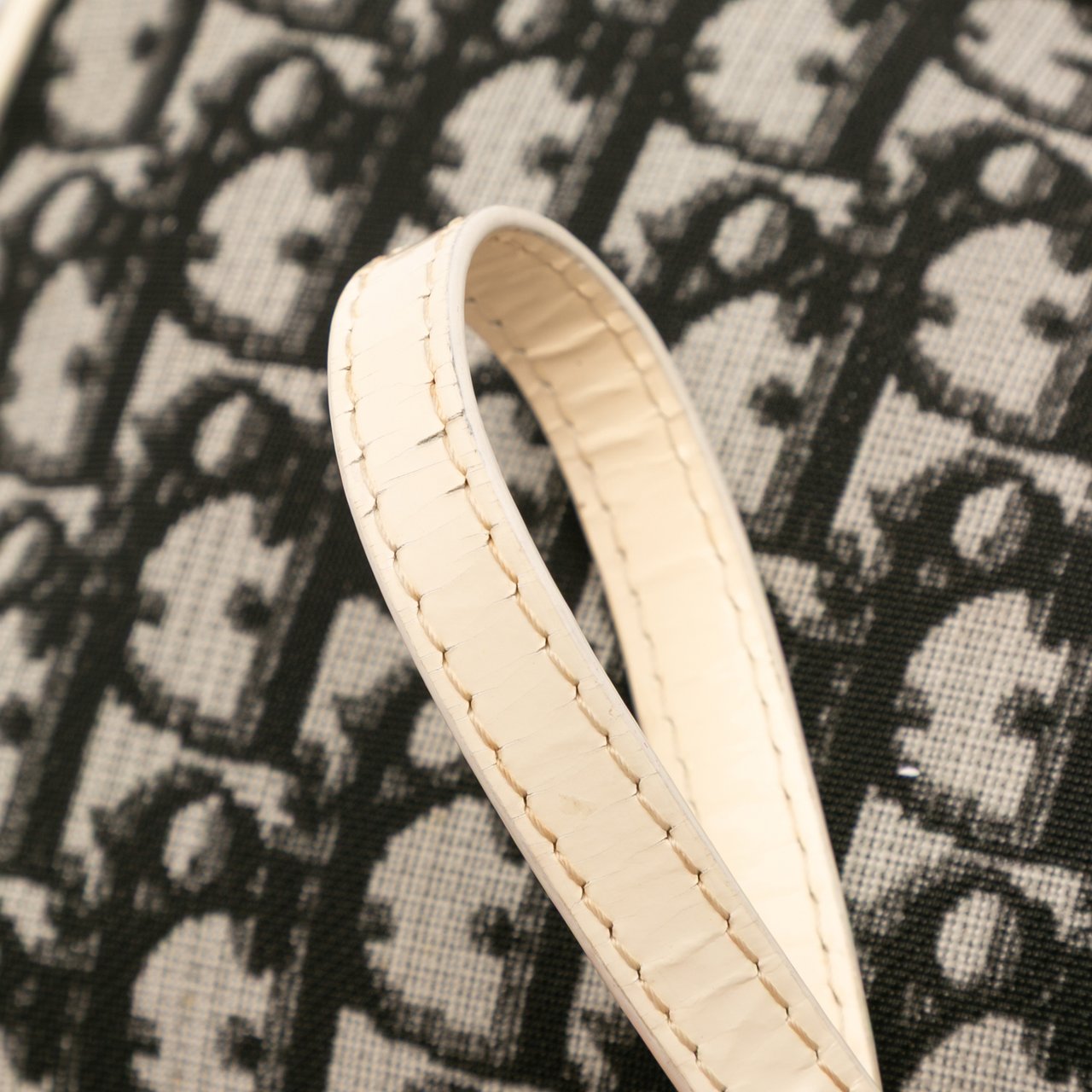 Dior Mini Diorissimo Canvas Saddle Pochette Zwart