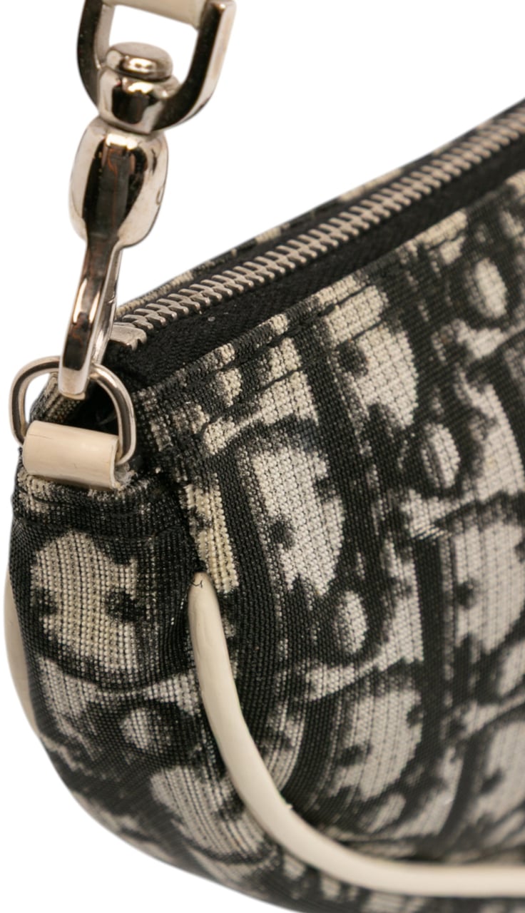 Dior Mini Diorissimo Canvas Saddle Pochette Zwart