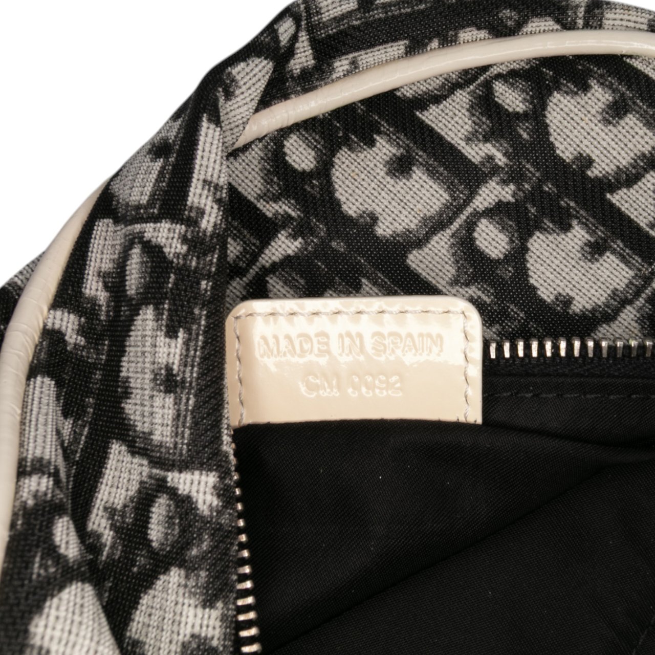 Dior Mini Diorissimo Canvas Saddle Pochette Zwart