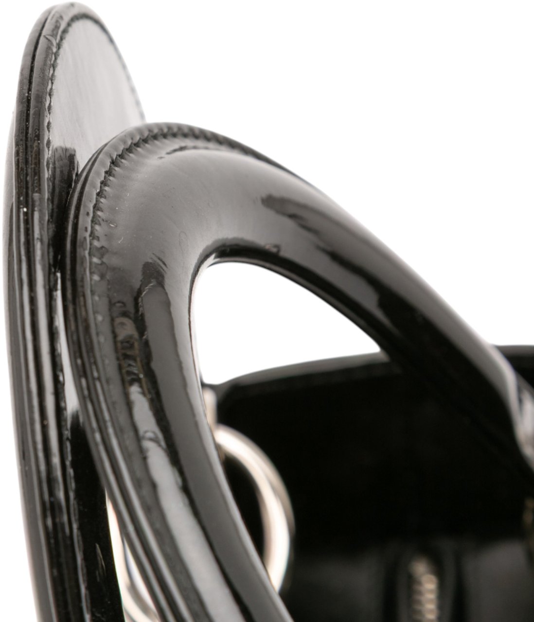 Dior Medium Patent Cannage Lady Dior Zwart