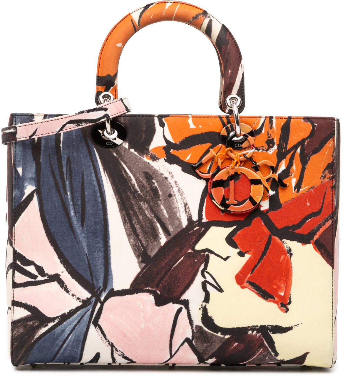 Dior Large Canvas Floral Graffiti Lady Dior Divers