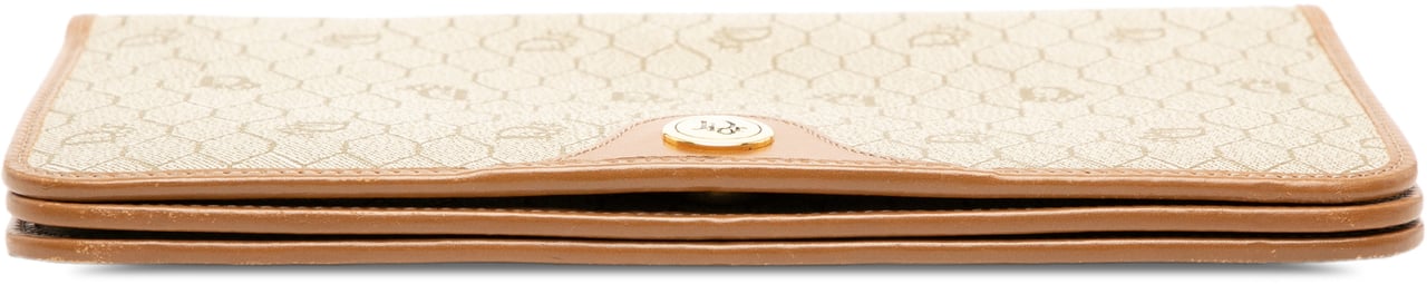 Dior Honeycomb Coated Canvas Chain Shoulder Bag Bruin