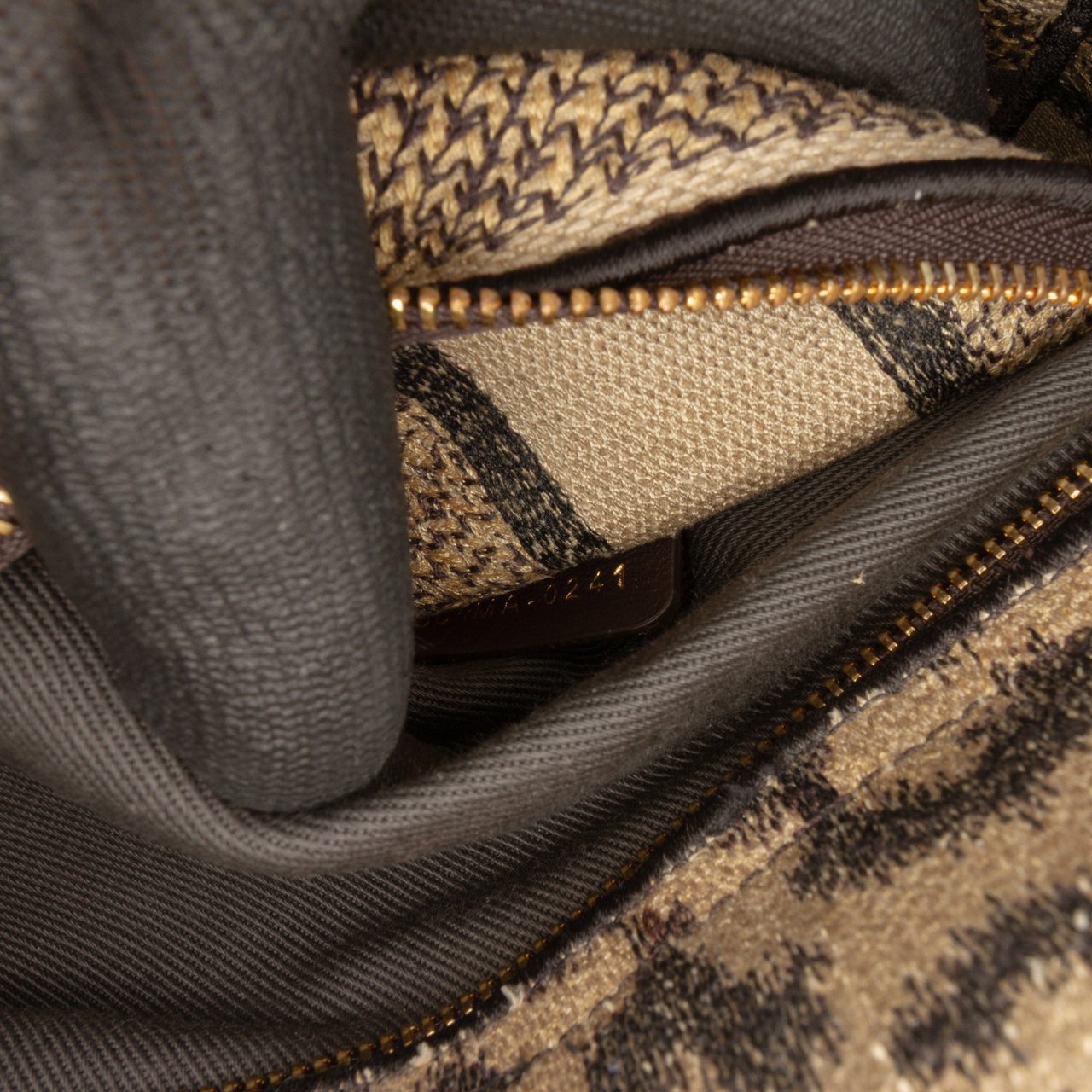 Dior Mizza Medium Leopard Embroidered Canvas Lady D Lite Bruin