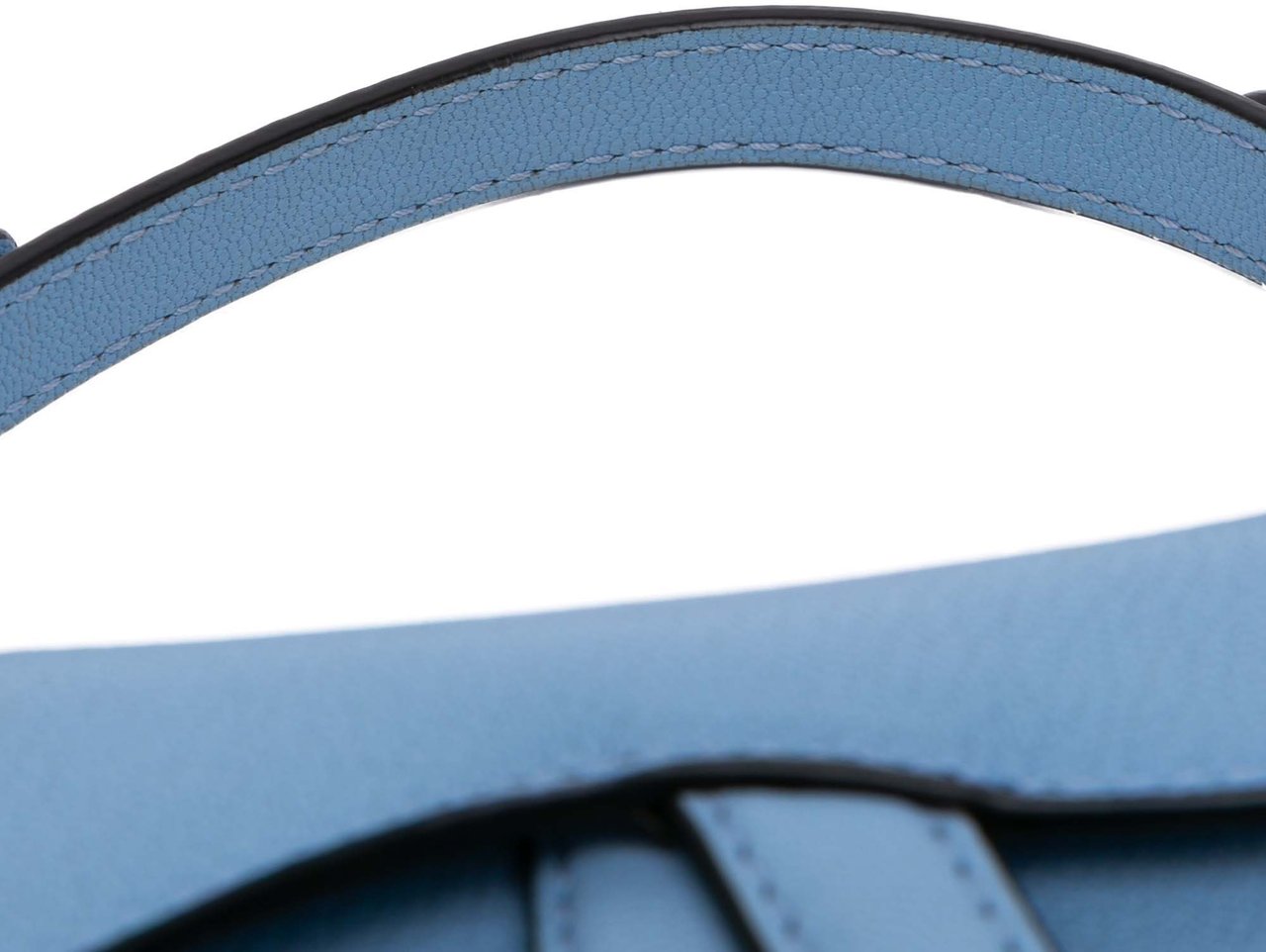 Dior Micro Goatskin Saddle Blauw