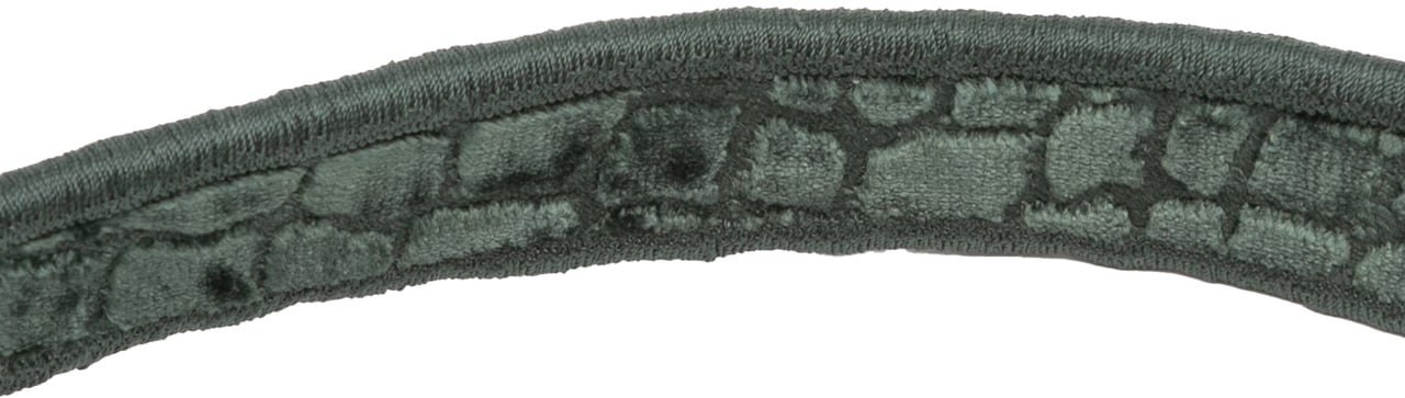 Dior Velvet Embroidered Crocodile Effect Saddle Bag Groen