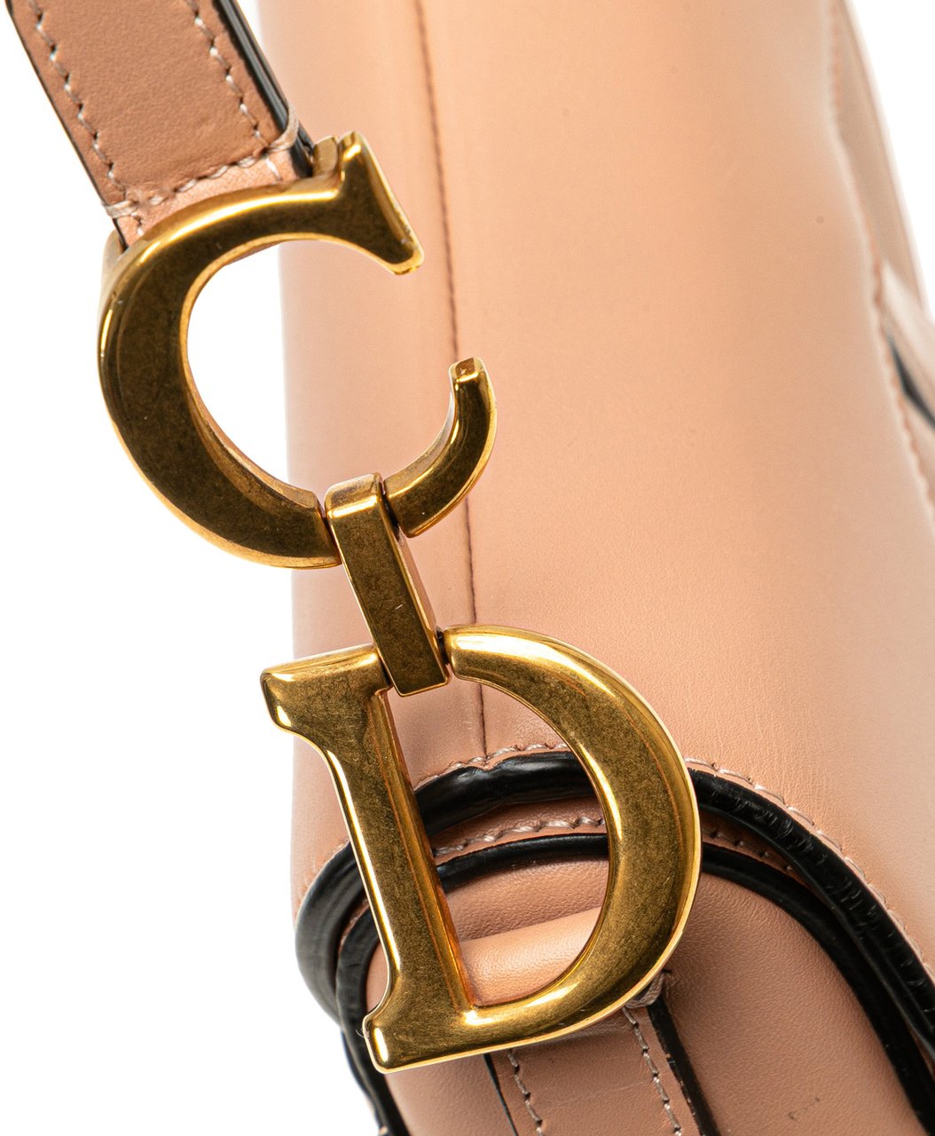 Dior Mini Calfskin Saddle Bag Roze
