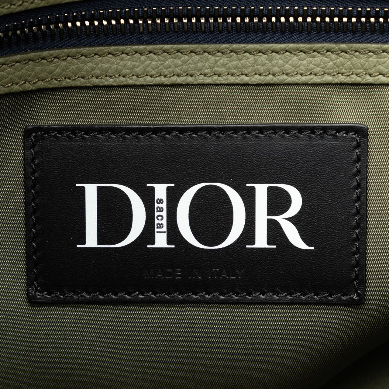 Dior x Sacai Saddle Tote Groen