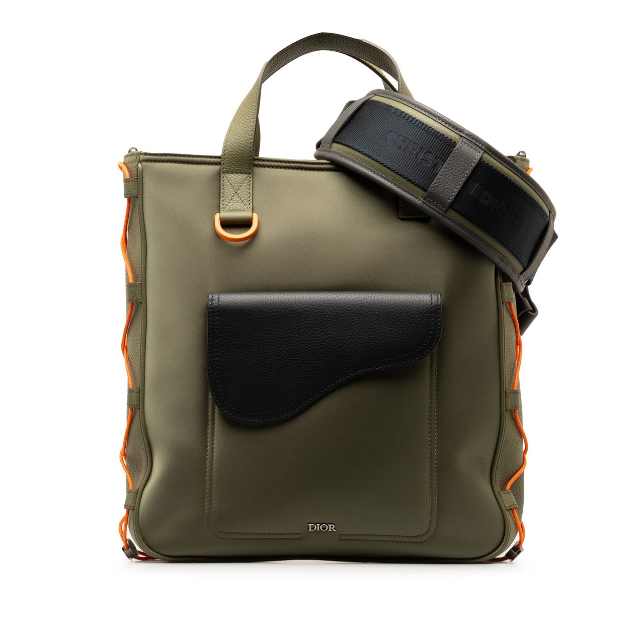 Dior x Sacai Saddle Tote Groen